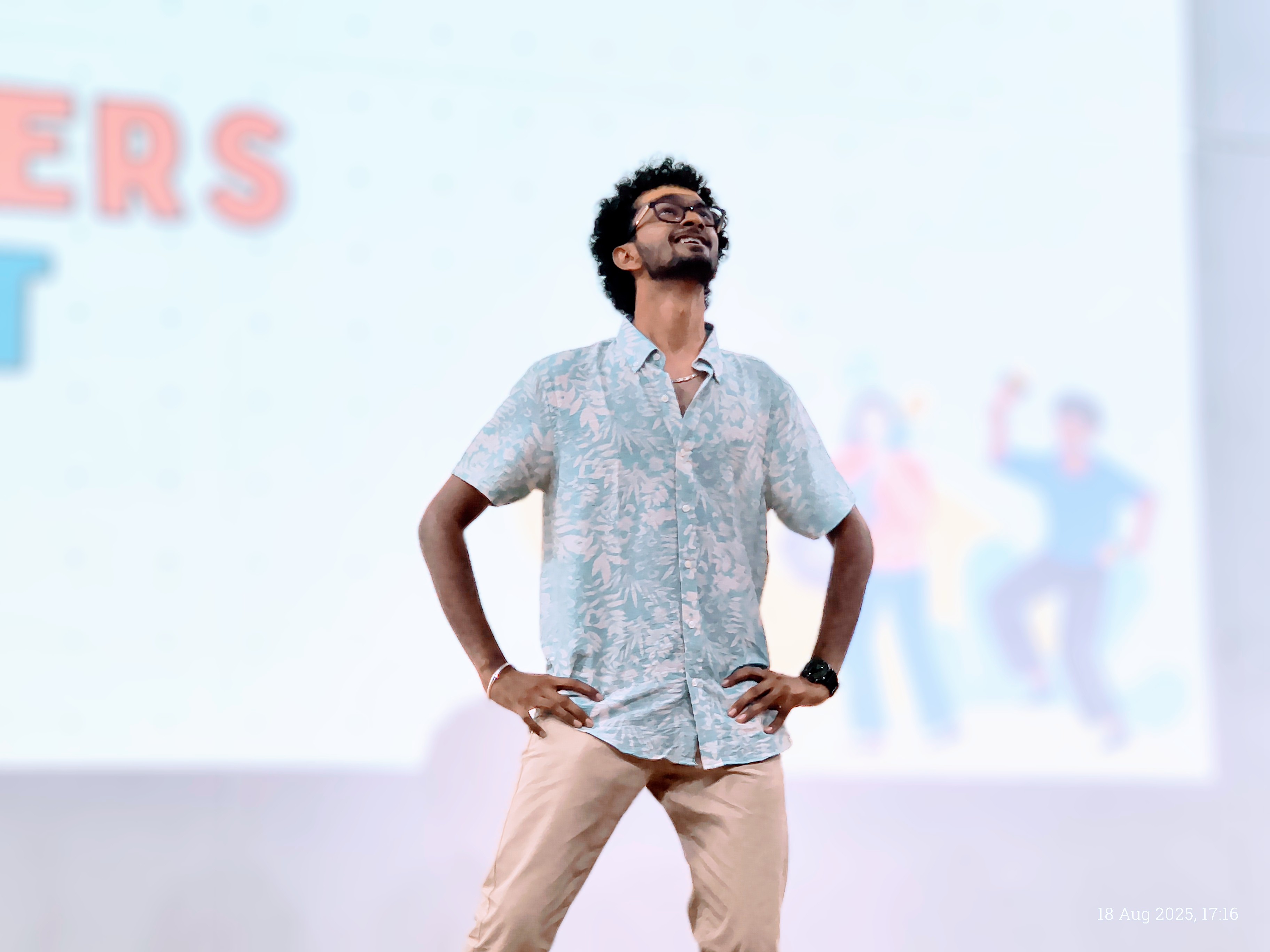 Ashwath Kumar conducting a event
