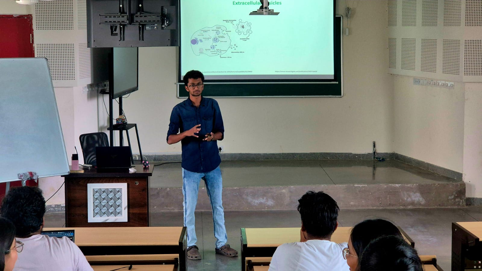 Ashwath Kumar giving doing a Journal Club Session